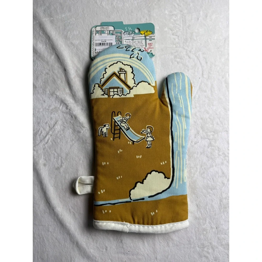 Blue Q I Love My A$$hole Kids Oven Mitt Retro Funny Sarcastic Mom Gift New